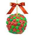 Gourmet Christmas M&Ms Caramel Apple